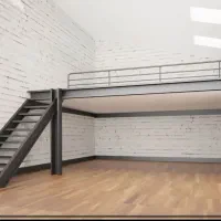 نیم طبقه مزنین ، سقف آلاچیق ، بالکن بندی ،درب سوله