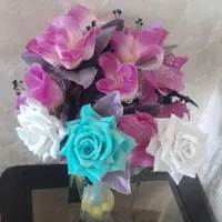 یک عدسته گل باگلدان|گل مصنوعی|رباط‌کریم, |دیوار