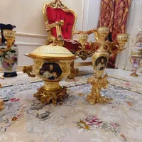 ست رو کنسولی شمعدان و گلدان کاپ وارداتی|صنایع دستی و سایر لوازم تزئینی|ماهدشت, |دیوار