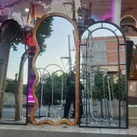 انواع آینه های قدی دفرمه وفلزی|آینه|گنبد کاووس, |دیوار