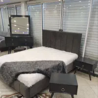 تخت سرویس خواب لوکس دونفره پارچه تورک