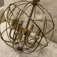 لوستر ۵ شاخه مدرن با ۲ عدد دیوارکوب ۳ شاخه در حد|لوستر و چراغ آویز|مشهد, فارغ التحصیلان|دیوار