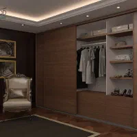 دکوراسیون آریا چوب میز اداری پارتیشن کابینت کمد
