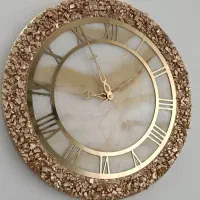 ساعت دیواری کرم رنگ نود قهوه ای|ساعت دیواری و تزئینی|کرج, گوهردشت|دیوار