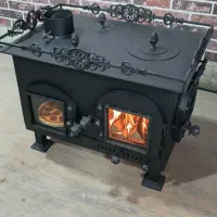 بخاری هیزمی ورق ۳ میل چوبی چوب سوز رنگ نسوز