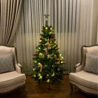 درخت کریسمس با تمامی لوازم خریداری شده از دبی