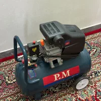 پمپ باد ( کمپرسور هوا ) ۵۰ لیتری مارک p.m|ابزارآلات|لار, |دیوار