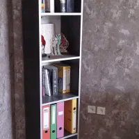 دو عدد کتابخانه قهوه ای سوخته