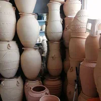 کوزه خمره گلدان سفالی خام و پتینه کاری جدید کد 1|صنایع دستی و سایر لوازم تزئینی|تهران, هوانیروز|دیوار