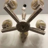 دو عدد لوستر ۵ شاخه سنگی