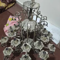 لوستر برنجی ۱۰ شاخه ۲۰ شعله|لوستر و چراغ آویز|اصفهان, سپاهان‌شهر|دیوار