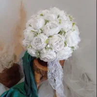 گل عروس رز و پیونی|گل مصنوعی|یاسوج, |دیوار