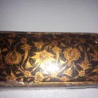 جا قلمی طلا کوب قدیمی آنتیک