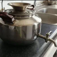 کتری شیردار استیل شاهین سالم و تمیز