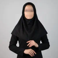 مقنعه کرپ مشکی