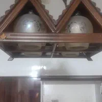 لوستر چوبی|لوستر و چراغ آویز|سمنان, |دیوار