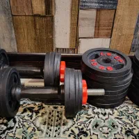 دمبل میله ای با کیفیت نو