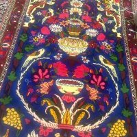 قالی دست بافت تمیز و نو