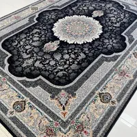 فرش سرمه ایی ترنج دار 1000شانه طرح سرور