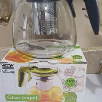 قوری چای‌ساز شیشه‌ای با فیلتر استیل برند Luna|قوری، کتری، قهوه‌ساز دستی|قم, انسجام|دیوار