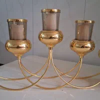 شمعدون|لوستر و چراغ آویز|قم, مسجد امام حسن|دیوار