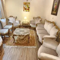 فروش یک دست مبلمان کلاسیک و میز نهارخوری ۸ نفره|مبلمان خانگی و میز عسلی|تهران, قلهک|دیوار