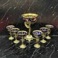 آجیل خوری سلطنتی برنزی طلاکوب