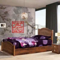 تخت خواب تک نفره با پاتختی آنیک چکی