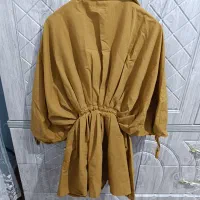 مانتو کمر کش خردل نو پاییزه|لباس|قزوین, |دیوار