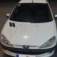 پژو ۲۰۶ sd V8سفید مدل۱۳۹۵