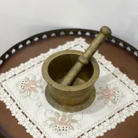 هاون برنجی قدیمی ۵۶ ساله