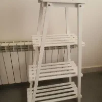 استند گلدان چوبی