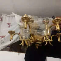 لوستر۸ شاخهبا روکش اب طلا