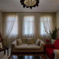 پرده حریر کتان و گیپور بریلنت *کاملا نو*