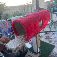 جای بازی سگ گربه دارای تخت خاب چمن مصنوعی ..