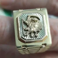 انگشتر طلا شیر و خورشید|جواهرات|بروجرد, |دیوار