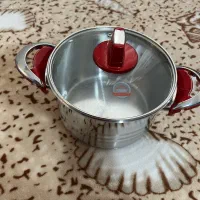 سرویس قابلمه استیل ۱۲پارچه داخل کَرانیت جانستون|ظروف پخت‌وپز|تهران, علم و صنعت|دیوار