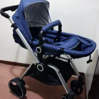 کالسکه و کریر سرمه ای رنگ، مدل mika شرکت chipolino|کالسکه و لوازم جانبی|تهران, جنت‌آباد مرکزی|دیوار