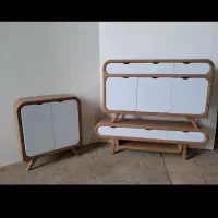 آینه و کنسول مدل رادیویی لوکس پر طرفدار  (یک تیکه)