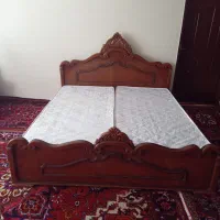 تخت خواب چوبی دونفره