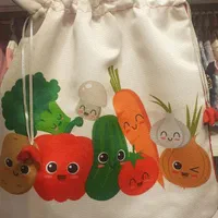 کیسه سبزی آتشاب، طرح سبزیجات خندان، تک و عمده|سفره، حوله، دستمال آشپزخانه|تهران, بازار|دیوار