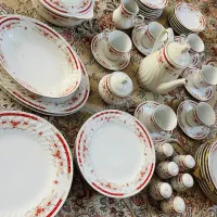 سرویس چینی کامل ۶ نفره ۶۰ پارچه نو اصل چین