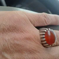 انگشتر عقیق یمن اصل وزیبا|زیورآلات و اکسسوری|صفادشت, |دیوار