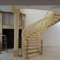 نرده چوبی پله چوبی|مصالح و تجهیزات ساختمان|نیشابور, هفده شهریور|دیوار