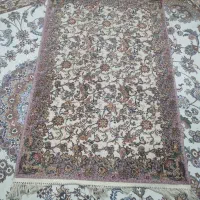 قالیچه ماشینی طرح گل ابریشم
