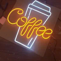 تابلو ال ای دی قهوه فنجان کافه