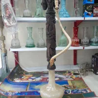 قلیون بزرگ چوبی کار دست