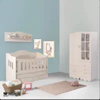 سرویس خواب نوزاد کمجا چوب مدل ویانا مناسب سیسمونی|اسباب و اثاث بچه|تهران, گلستان (شهرک راه آهن)|دیوار