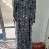 لباس پولکی مجلسی در حد نو|لباس|ایواوغلی, |دیوار