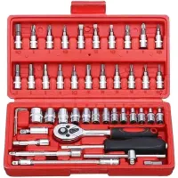 ست آچار بکس ۴۶ عددی کروم وانادیوم اصلی